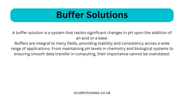 A buffer solution is a system that resists significant changes in pH upon the addition of an acid or a base. Buffers are integral to many fields, providing stability and consistency across a wide range of applications. From maintaining pH levels in chemistry and biological systems to ensuring smooth data transfer in computing, their importance cannot be overstated.