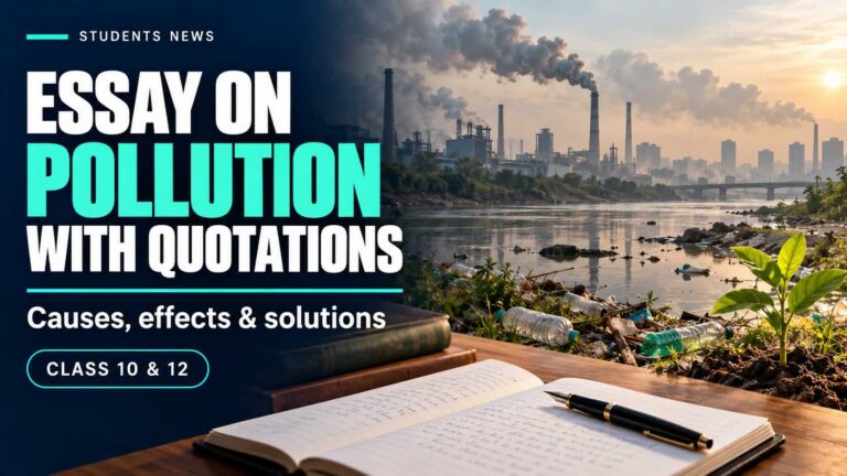 Essay on Pollution with Quotations
